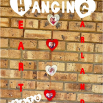 Hanging heart photo garland
