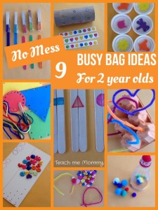Busy bags for 2 yr olds