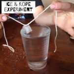 Ice salt rope experiment
