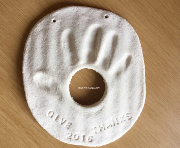 Salt dough imprint