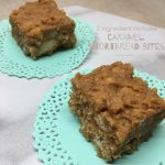 Caramel shortbread bites