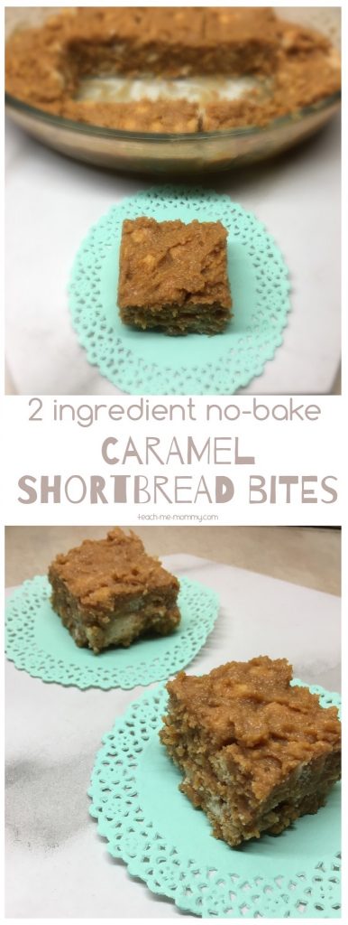 Shortbread caramel bites