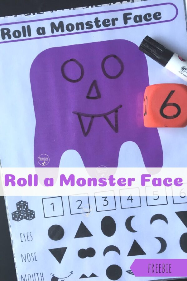 Monster face pin