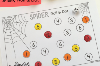 Spider numbers activity roll fb