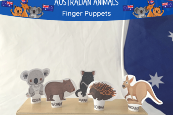 Australialian Animals finger puppets