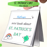St.Patrick's day mini book fb