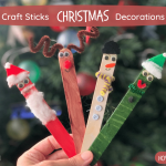 Craft sticks Christmas decorations