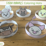 Farm animals coloring hats(Facebook Post)
