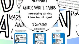 Image for Alphabet Quick Write Cards