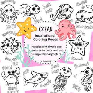 Image for Ocean Inspirational Coloring