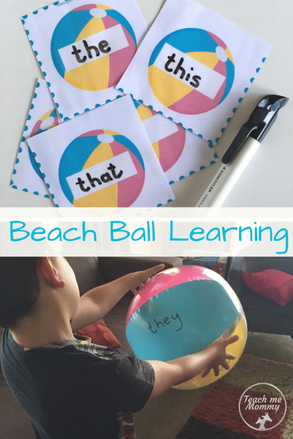 Beach ball Learning pin