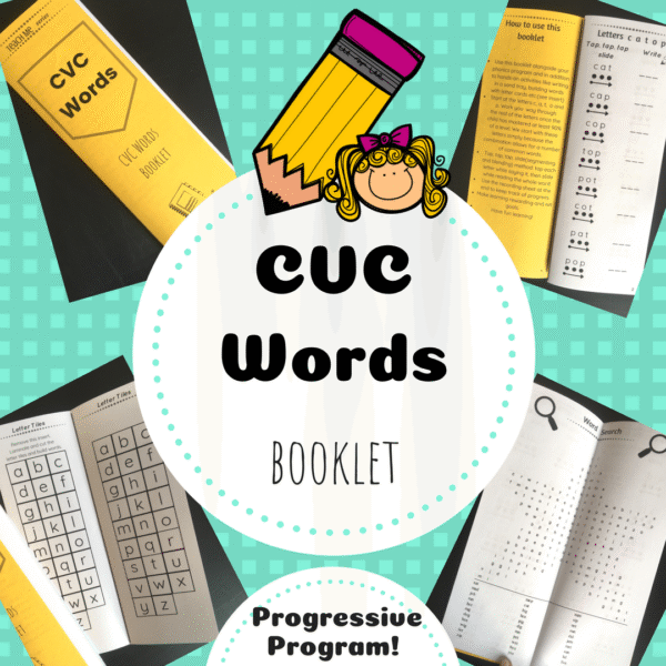 CVC words booklet TpT