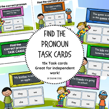 Image for Find the Pronoun Task Cards