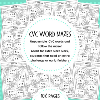 Image for CVC Word Mazes